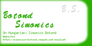 botond simonics business card